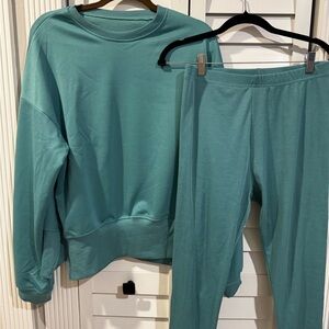 Womens Teal leggings Set